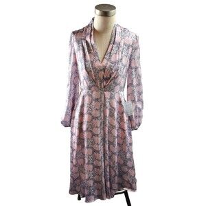 NWT Gal Meets Glam Lizzie Dress sz 6 Floral Light Pink & Gray Lined